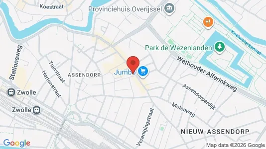 Apartments for rent i Zwolle - kort over placeringen