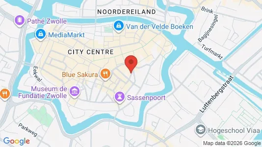 Apartments for rent i Zwolle - kort over placeringen