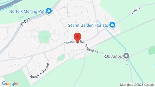 Apartments for rent i Attleborough - Norfolk - kort over placeringen