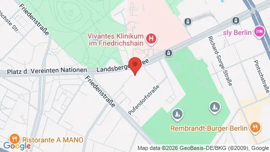 Apartments for rent i Berlin Friedrichshain-Kreuzberg - kort over placeringen