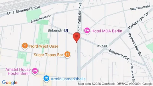 Rooms for rent i Berlin Mitte - kort over placeringen
