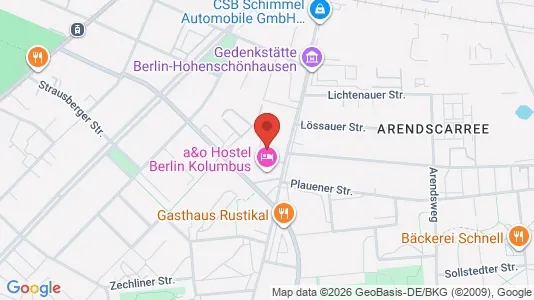 Apartments for rent i Berlin Lichtenberg - kort over placeringen