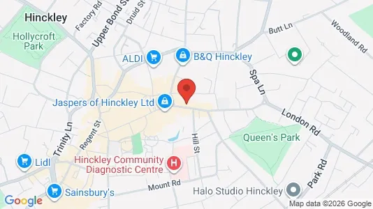 Apartments for rent i Hinckley - Leicestershire - kort over placeringen