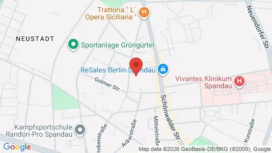 Apartments for rent i Berlin Spandau - kort over placeringen