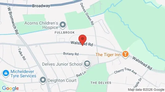 Apartments for rent i Walsall - West Midlands - kort over placeringen