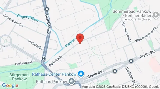 Apartments for rent i Berlin Pankow - kort over placeringen