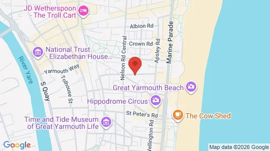 Apartments for rent i Great Yarmouth - Norfolk - kort over placeringen