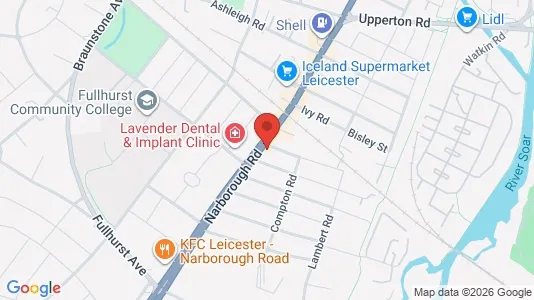 Rooms for rent i Leicester - Leicestershire - kort over placeringen