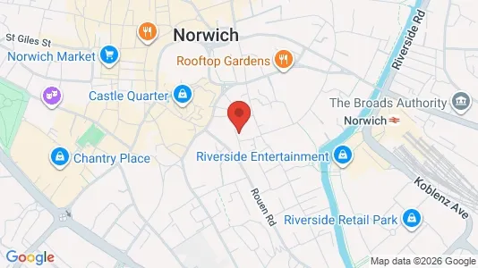 Apartments for rent i Norwich - Norfolk - kort over placeringen