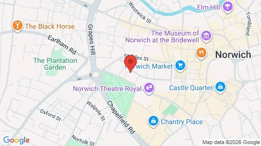 Apartments for rent i Norwich - Norfolk - kort over placeringen