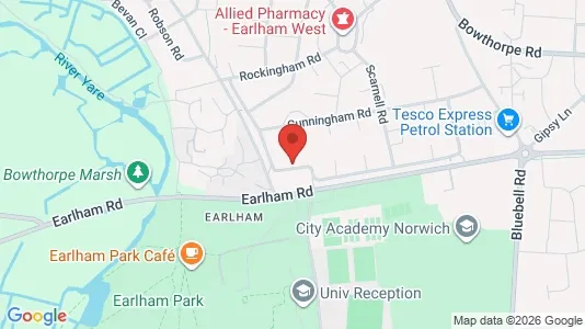 Apartments for rent i Norwich - Norfolk - kort over placeringen