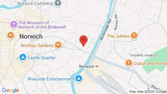 Apartments for rent i Norwich - Norfolk - kort over placeringen