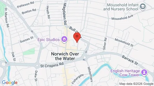 Apartments for rent i Norwich - Norfolk - kort over placeringen