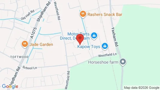 Apartments for rent i Dereham - Norfolk - kort over placeringen