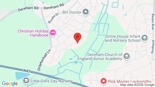 Apartments for rent i Dereham - Norfolk - kort over placeringen