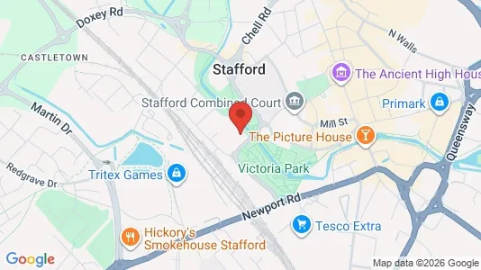 Apartments for rent i Stafford - Staffordshire - kort over placeringen