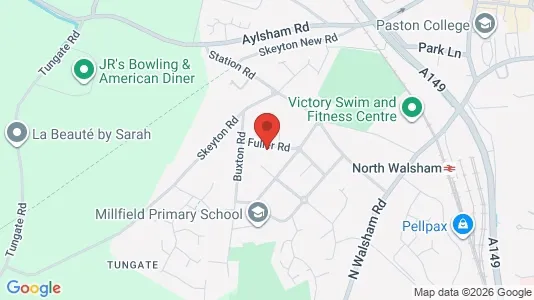 Apartments for rent i North Walsham - Norfolk - kort over placeringen