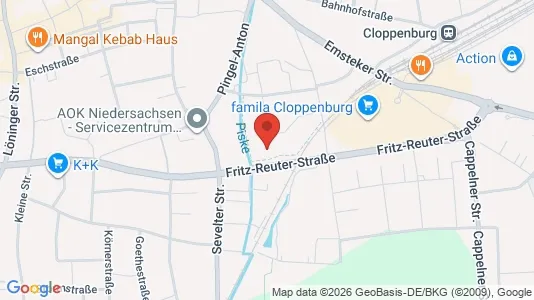 Apartments for rent i Cloppenburg - kort over placeringen