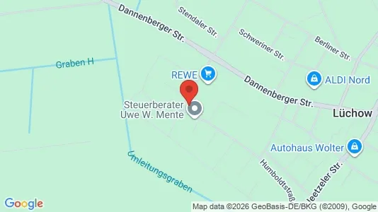 Apartments for rent i Lüchow-Dannenberg - kort over placeringen