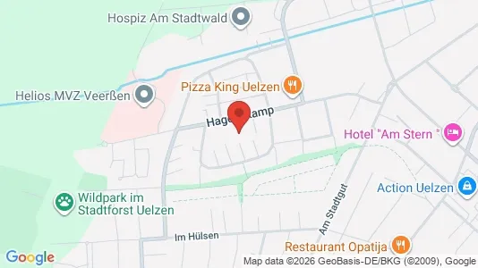 Apartments for rent i Uelzen - kort over placeringen