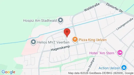 Apartments for rent i Uelzen - kort over placeringen