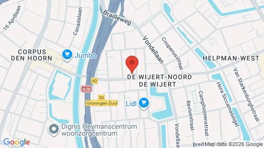 Apartments for rent i Groningen - kort over placeringen