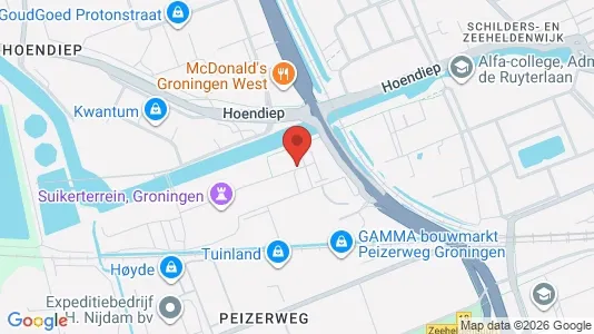 Apartments for rent i Groningen - kort over placeringen