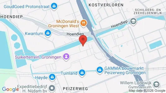 Apartments for rent i Groningen - kort over placeringen