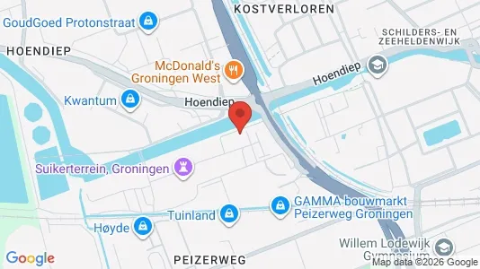 Apartments for rent i Groningen - kort over placeringen