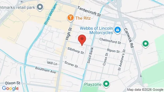 Apartments for rent i Lincoln - Lincolnshire - kort over placeringen
