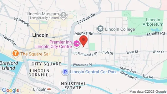 Apartments for rent i Lincoln - Lincolnshire - kort over placeringen