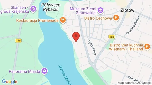 Apartments for rent i Złotowski - kort over placeringen