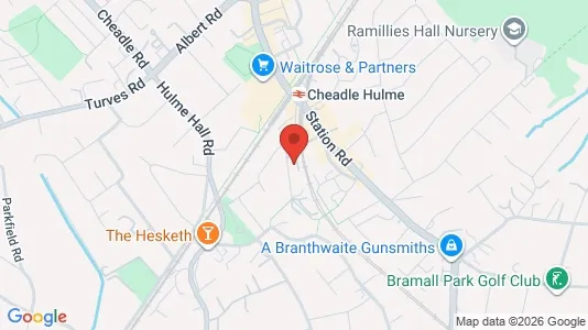 Apartments for rent i Cheadle - Cheshire - kort over placeringen