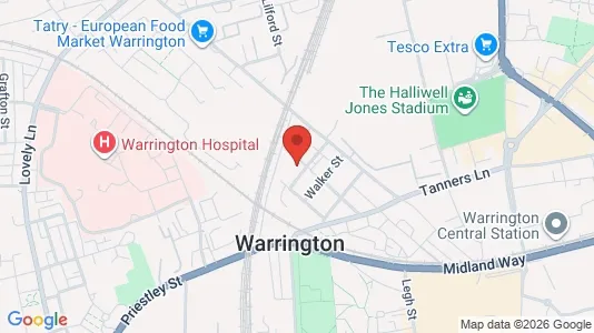 Apartments for rent i Warrington - Cheshire - kort over placeringen