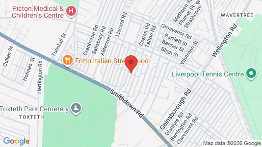 Apartments for rent i Liverpool - Merseyside - kort over placeringen