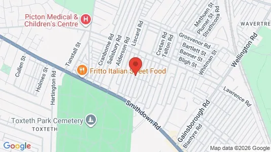 Apartments for rent i Liverpool - Merseyside - kort over placeringen