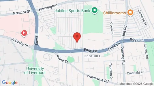 Rooms for rent i Liverpool - Merseyside - kort over placeringen