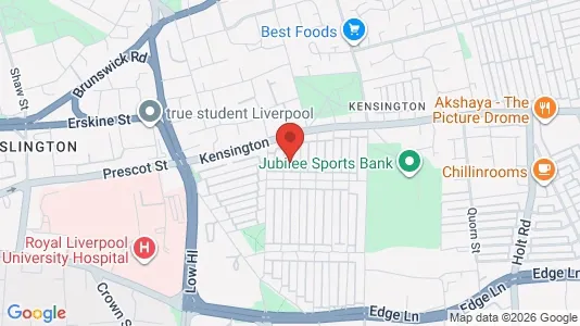 Apartments for rent i Liverpool - Merseyside - kort over placeringen