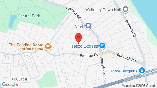 Apartments for rent i Wallasey - Merseyside - kort over placeringen