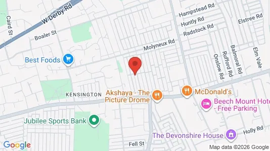 Rooms for rent i Liverpool - Merseyside - kort over placeringen