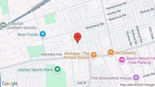 Apartments for rent i Liverpool - Merseyside - kort over placeringen