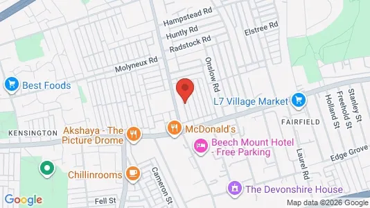 Apartments for rent i Liverpool - Merseyside - kort over placeringen