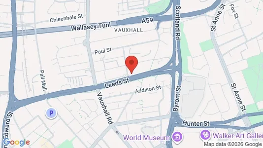 Apartments for rent i Liverpool - Merseyside - kort over placeringen