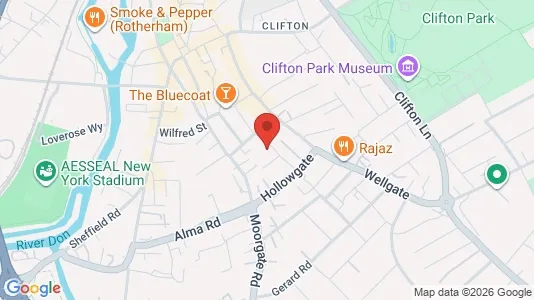 Apartments for rent i Rotherham - South Yorkshire - kort over placeringen
