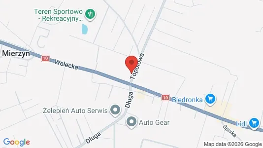 Apartments for rent i Policki - kort over placeringen