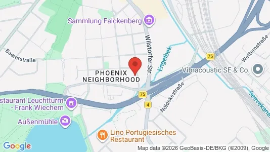 Rooms for rent i Hamburg Harburg - kort over placeringen