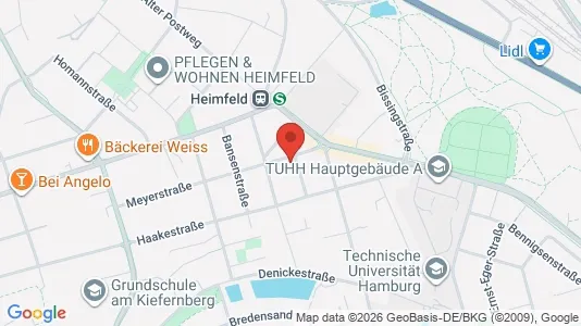 Rooms for rent i Hamburg Harburg - kort over placeringen