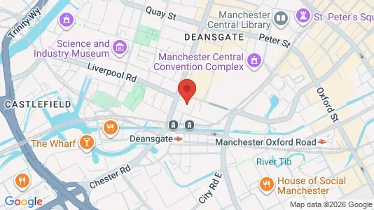 Apartments for rent i Manchester - Lancashire - kort over placeringen