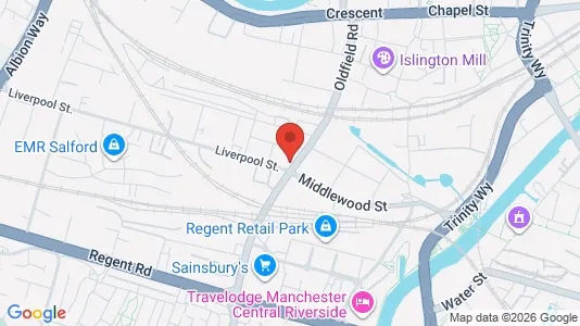 Apartments for rent i Salford - Lancashire - kort over placeringen