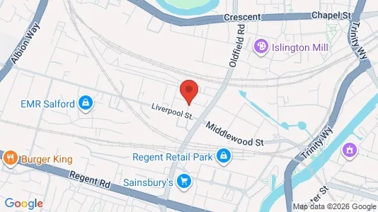 Apartments for rent i Salford - Lancashire - kort over placeringen